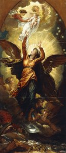 The Woman Clothed with the Sun Fleeth from the Persecution of the Dragon by Benjamin West
