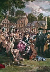 William Penn, English Quaker Colonist, Treating with Native North Americans, 1682
