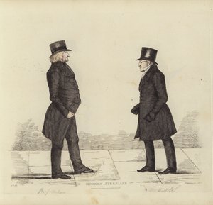 Eminent Edinburghians, aka Modern Athenians, John Wilson, Esq, Professor of Moral Philosophy, George Joseph Bell, Esq, Professor of Scots Law by Benjamin William Crombie