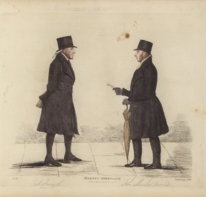 Eminent Edinburghians, aka Modern Athenians, Robert Forsyth, Esq, Advocate, John Shank More, Esq, LLD, Advocate by Benjamin William Crombie