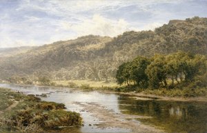 On the Llugwy below Capel Curig by Benjamin Williams Leader