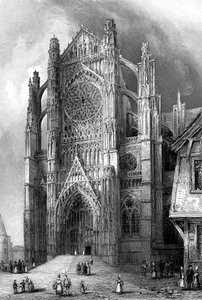 The south transept of Beauvais Cathedral, France, 1836