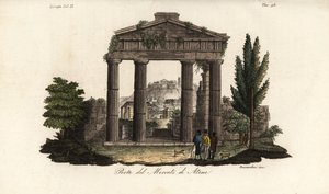 Ruins of the Gate of Athena Archegetis, at the Roman Agora, Athens, Greece by Bennardoni Bennardoni