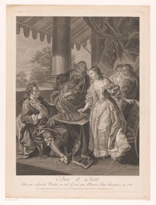 Chess Playing Company by Benoit Louis Henriquez