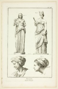Design: Draped Figures (from Encyclopédie) by Benoit Louis Prevost