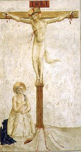 Crucifixion with St. Dominic by Benozzo di Lese di Sandro Gozzoli