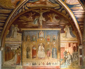 Cycle of frescoes depicting life of Christ and St Jerome