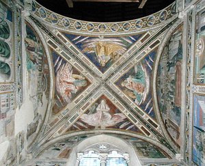 Episodes from the Life of St. Augustine, from the choir ceiling, 1463-65 by Benozzo di Lese di Sandro Gozzoli