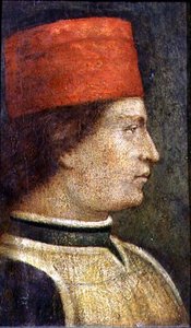 Head of a Man in a Red Hat by Benozzo di Lese di Sandro Gozzoli