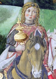 Horsemen in the royal entourage, detail from the Journey of the Magi cycle in the chapel, c.1460 by Benozzo di Lese di Sandro Gozzoli