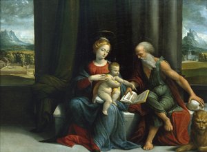 Madonna and Child and St. Jerome