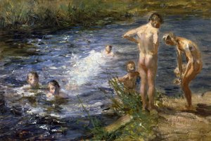 Boys at the river, 1899