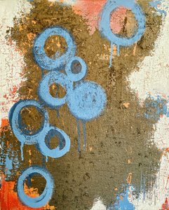 Textured Blue Circles