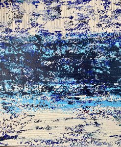 Textured Blue Waves by Berit Pihl