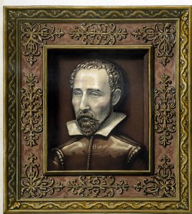 Portrait of Bernard Palissy, executed in earthenware by himself - in 