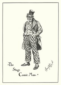 The Stage Comic Man (engraving) by Bernard (after) Partridge