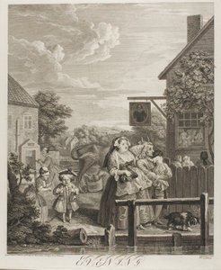 Evening, plate three from The Four Times of the Day