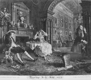 Marriage à la Mode, Plate 2, (Early in the Morning)