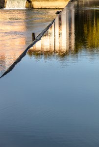 Chaussée du Bazacle, Dam on the Garonne, Toulouse, Haute-Garonne