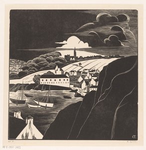 Harbor at Low Tide by Bernard Essers (signed by artist)