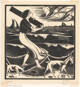 Beach by Bernard Essers (signed by artist)