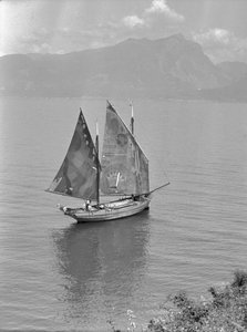 Sail boat in the Bosphorus, Turkey