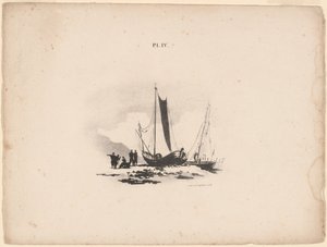 Boats on the Beach by Bernard Gaillot