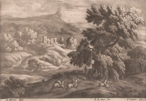 Landscape with Horseman by Bernard Lens