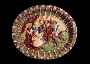 Dish representing Henri IV and his family