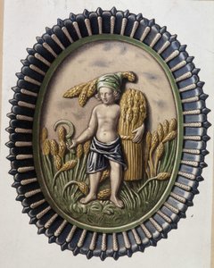 Reapers - Plate by Bernard Palissy by Bernard Palissy