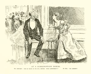 At a Subscription Dance by Bernard Partridge