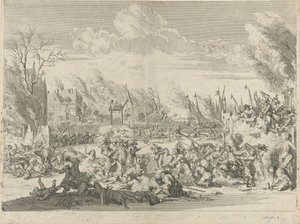 French Atrocities in Bodegraven and Zwammerdam, 1672 by Bernard Picart (workshop of)