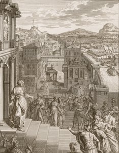 Cassandra Foretells the Trojans Their Fate and is Not Believed, 1731 by Bernard Picart