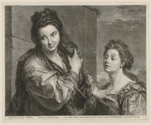 Woman Pushing Another Away with Her Hand by Bernard Picart