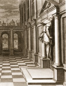 Iphis Hangs Himself in Despair that he Could Not Gain Anaxarete by Bernard Picart