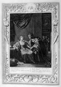 Leucothoe Seduced by Apollo in the Shape of Eurynome, 1733 by Bernard Picart