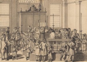 Reading the Law in the Portuguese Synagogue in The Hague by Bernard Picart