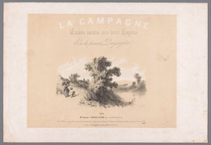 Cover for Six Prints Depicting Rural Life by Bernard Romain Julien