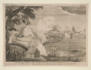 An Exact View of the Late Battle at Charlestown (Bunker Hill) by Bernard Romans