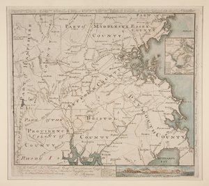 Map of Boston and Environs, ca. 1775 by Bernard Romans