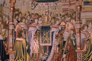 Series The Legend of the Madonna of the Sablon. The Arrival of the statue of the Madonna.