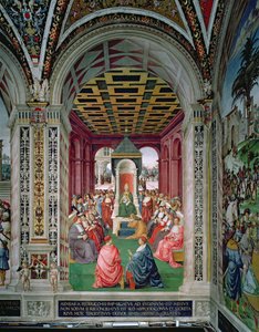 Aeneas Sylvius Piccolomini Makes an Act of Submission to Pope Eugenius IV