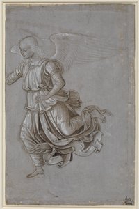 Study of a flying angel by Bernardino di Betto Pinturicchio