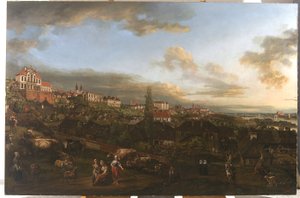 View of Warsaw with the Ordynacki Palace by Bernardo Bellotto