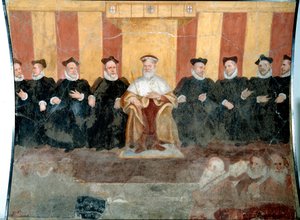 The Doge of Genes Giacomo Durazzo Grimaldi Surrounded by Senators (Fresco)