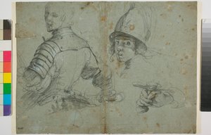 Study of young man in armor