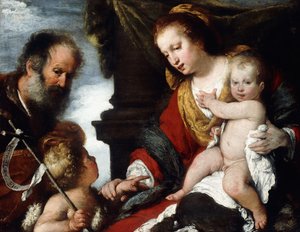 The Holy Family with the Infant Saint