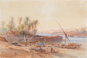 Riverboats on the Nile by Bernhard Fiedler