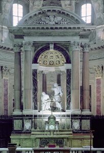 View of the High Altar Showing the Martyrdom of St. Paul by Bernini Algardi A. and Bitonto