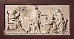 Cardinal Ercole Consalvi Restores the Papal Provinces to Pius VII by Bertel Thorvaldsen